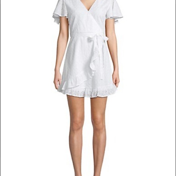 BNWT Jack by BB Dakota Eyelet Cotton Wrap Dress - Picture 8 of 12